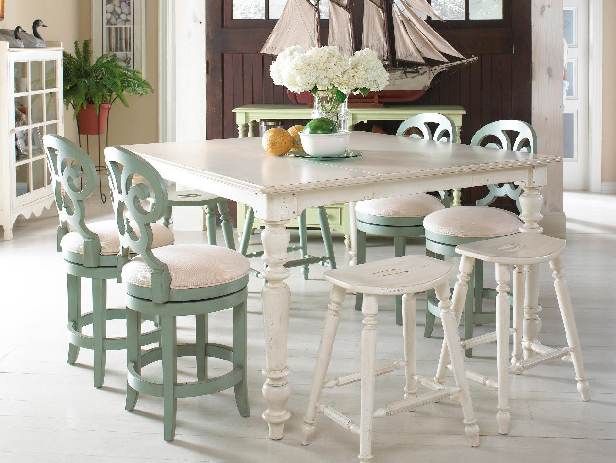 High Low Dining Table Coastal Chic Home Furnishings pertaining to sizing 1269 X 953