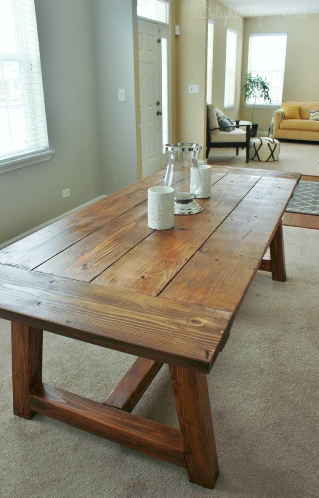 Holy Cannoli We Built A Farmhouse Dining Room Table for dimensions 1027 X 1600