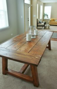 Holy Cannoli We Built A Farmhouse Dining Room Table for measurements 1027 X 1600