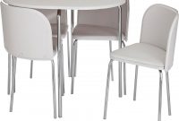 Home Amparo Dining Table 4 Chairs White Flat In 2019 for proportions 840 X 1000