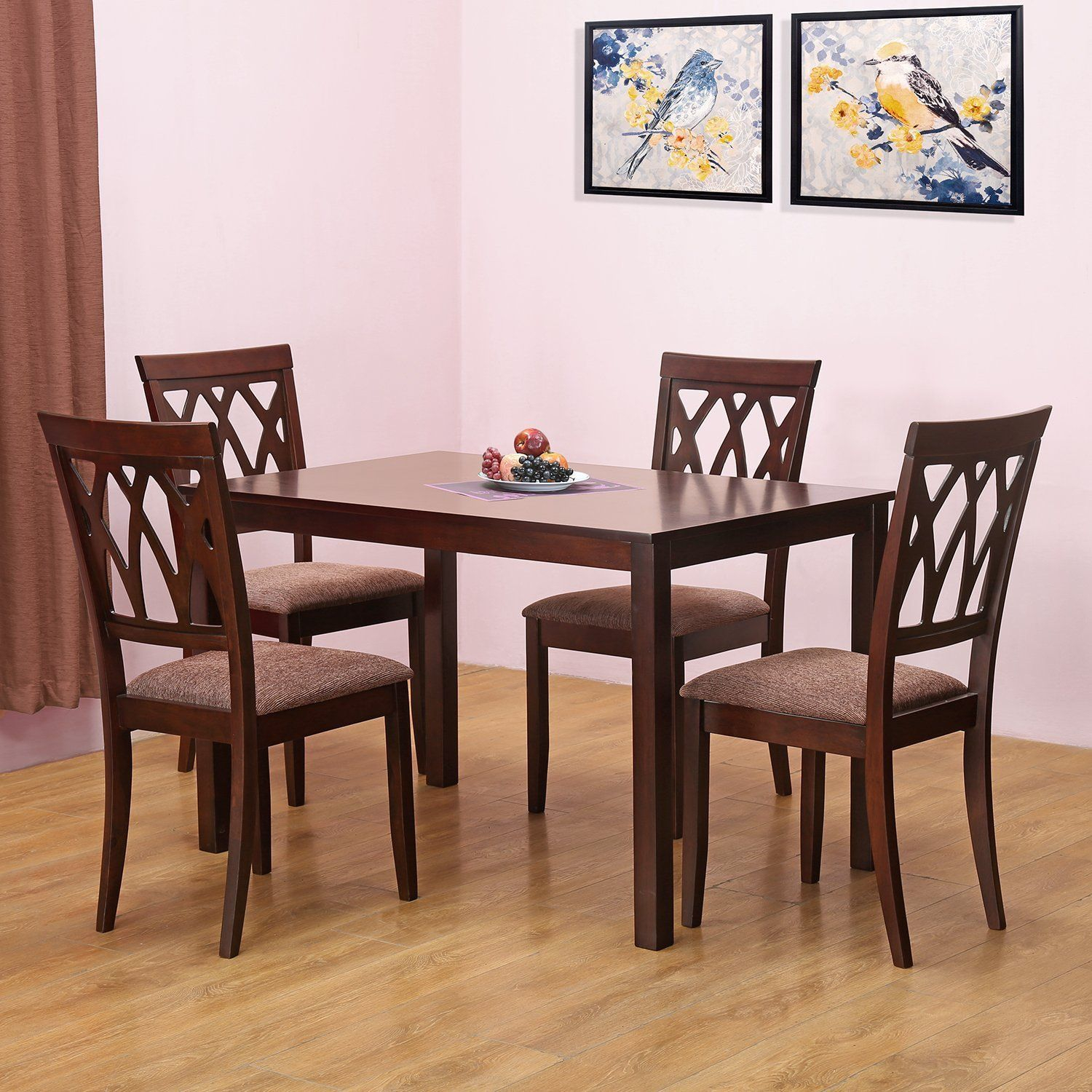 Home Nilkamal Peak Four Seater Dining Table Set Beige regarding dimensions 1500 X 1500