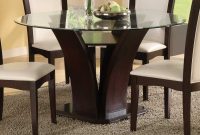 Homelegance Daisy Round 54 Inch Dining Table Round Glass with sizing 1200 X 852