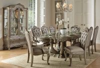 Homelegance Florentina Dining Set Silvergold Formal within dimensions 1500 X 1065