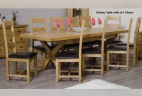 Homestyle Gb Deluxe Oak Dining Set 200cm 280cm Rectangular Extending With 10 Chairs pertaining to sizing 1650 X 1380