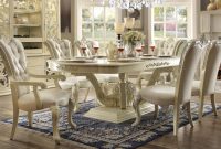 Homey Design Hd 27 Ivory Formal Dining Table Set 7pcs Carved throughout sizing 1143 X 714