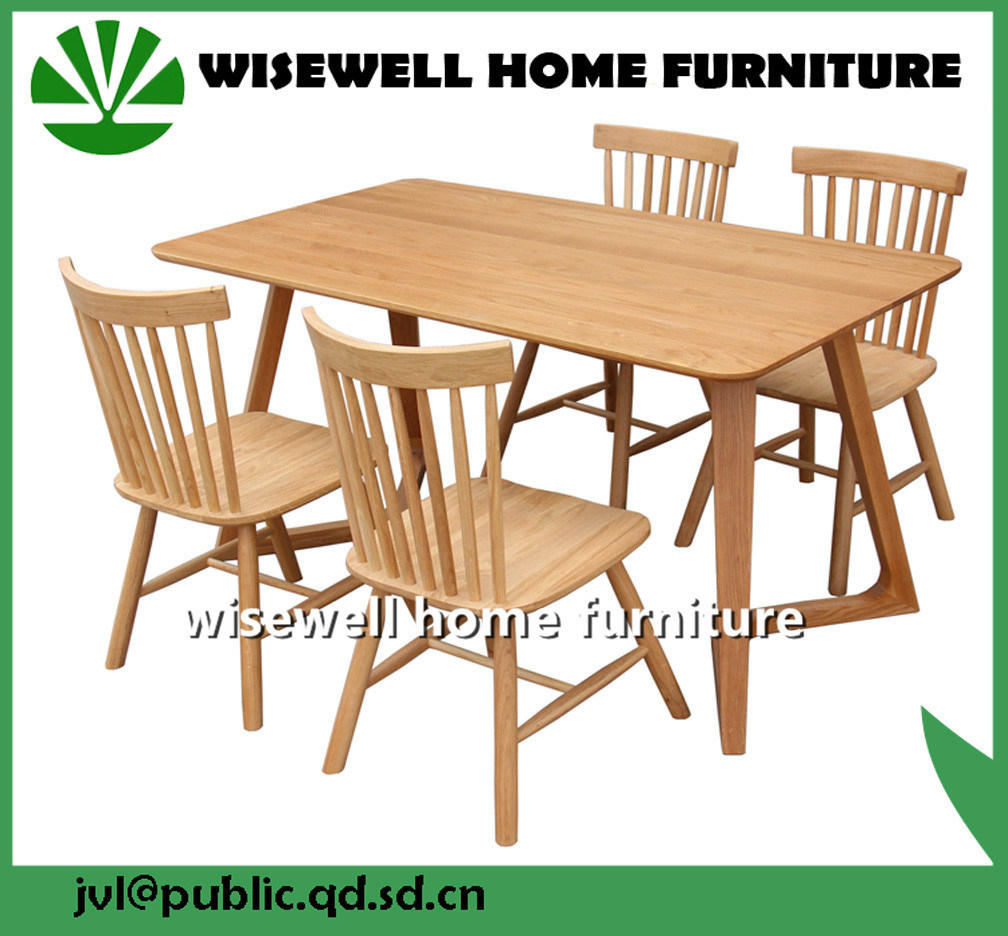 Hot Item Oak Wood Dining Room Table With 4 Chairs For Home Furniture in size 1008 X 936