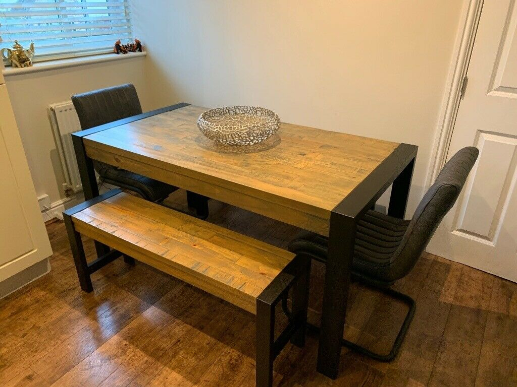 Hudson Bench Dining Table Set From Next In York North Yorkshire Gumtree inside dimensions 1024 X 768