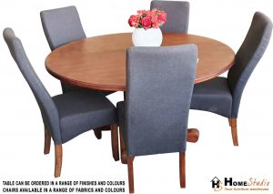 Ian Round Table In Natural Finish With Ian Chairs Table inside proportions 1267 X 900