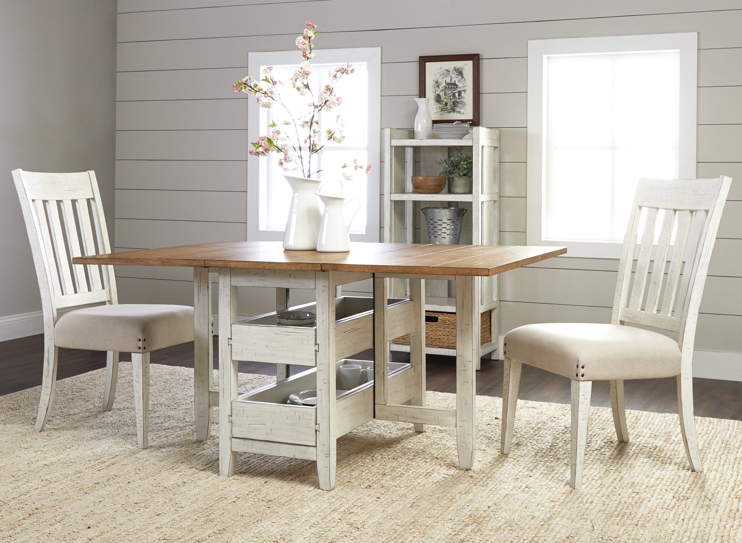 Jackies House 5 Piece Drop Leaf Dining Set with regard to size 3016 X 2208