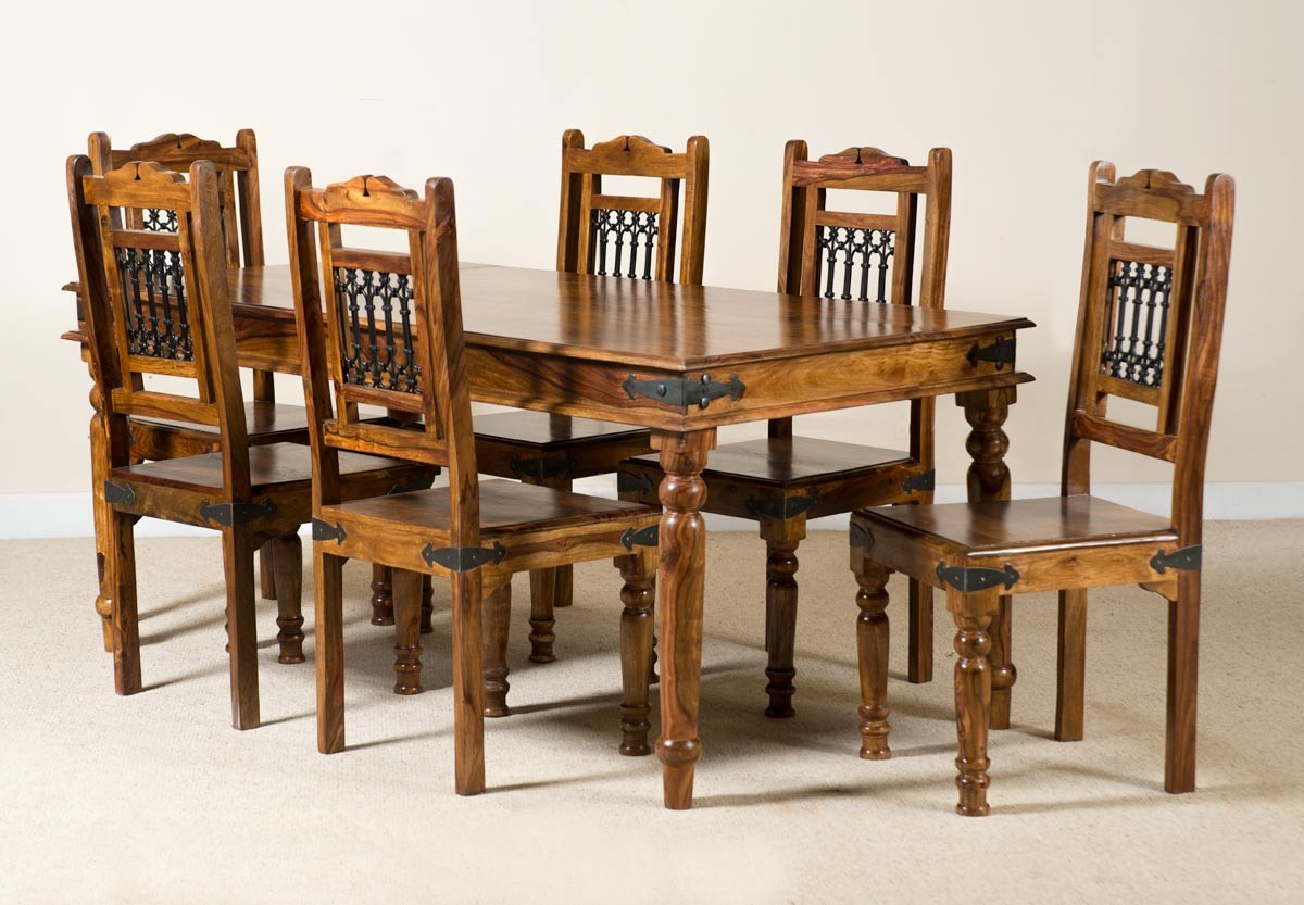 Jali Sheesham 180cm Table 6 Chairs in sizing 1200 X 833