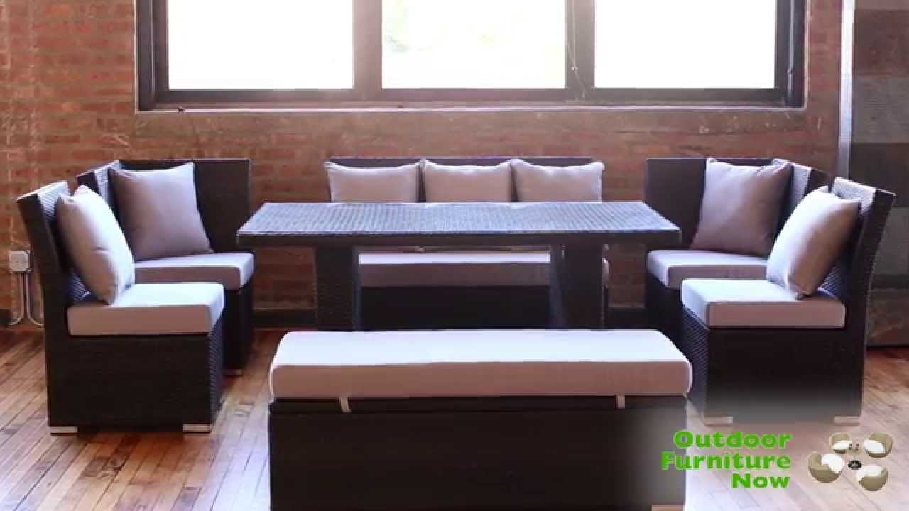 Jamaican Multipurpose Sectional Dining And Sofa Set Wicker Patio Furniture in size 1280 X 720