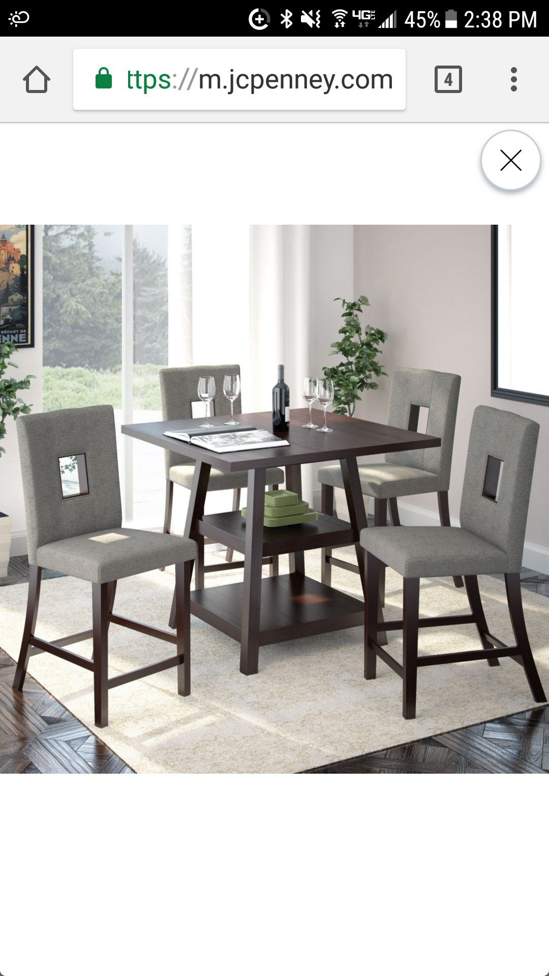 Jcpenney Dining Set Dining Set Dining Room Sets Counter throughout proportions 1080 X 1920