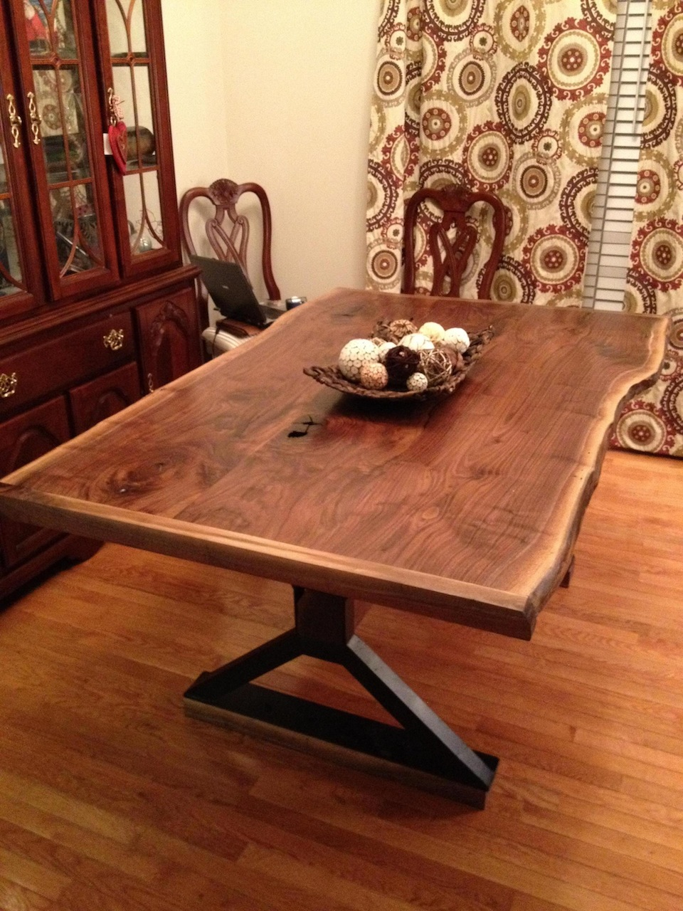 Jeffs Live Edge Dining Table The Wood Whisperer with measurements 960 X 1280