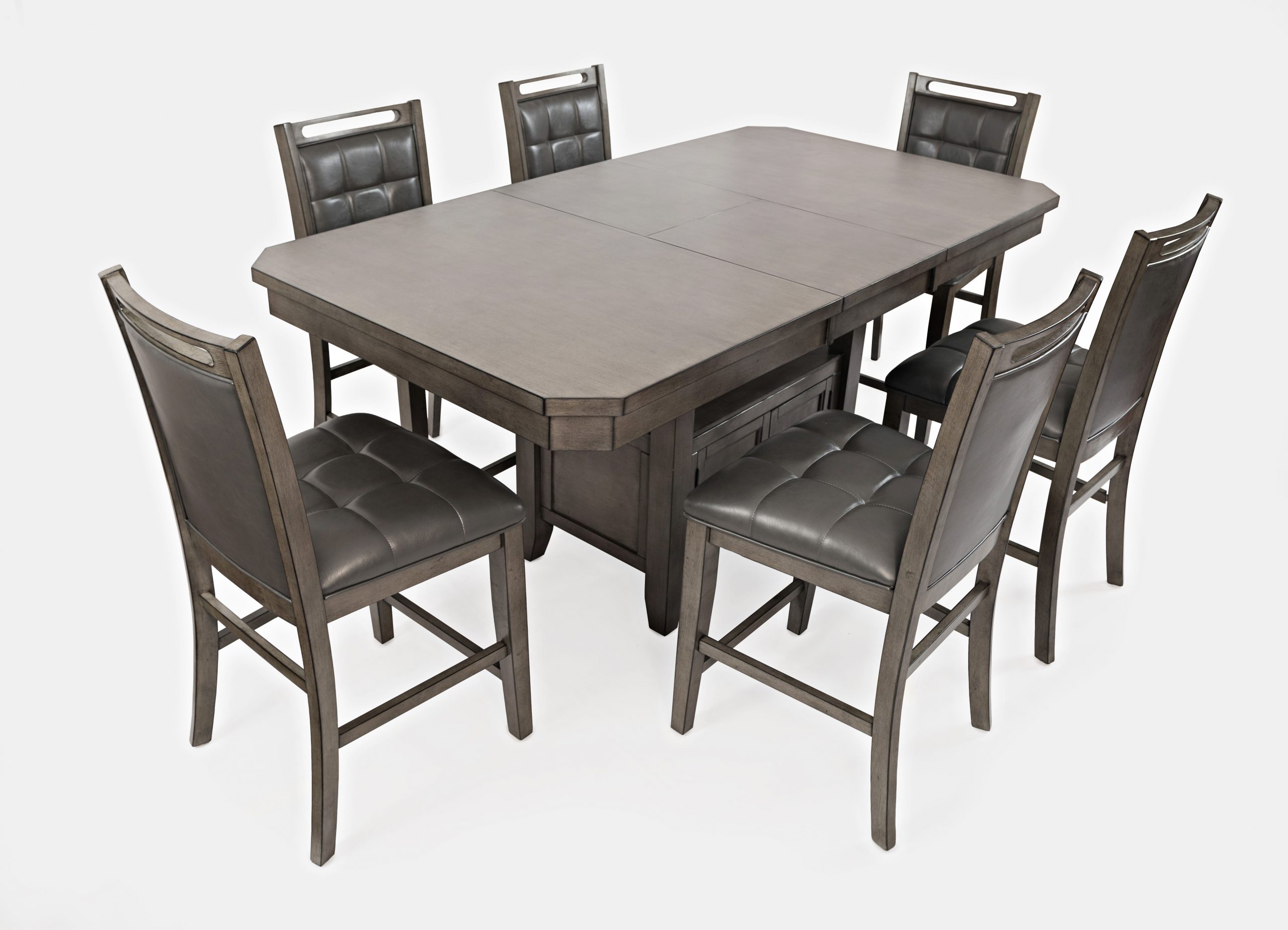 Jofran Furniture Manchester Grey 7pc Dining Room Set With Rectangle Table regarding sizing 6021 X 4344