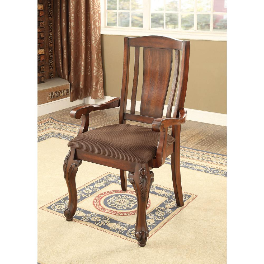 Johannesburg I Brown Cherry Traditional Style Arm Chair with regard to proportions 1000 X 1000