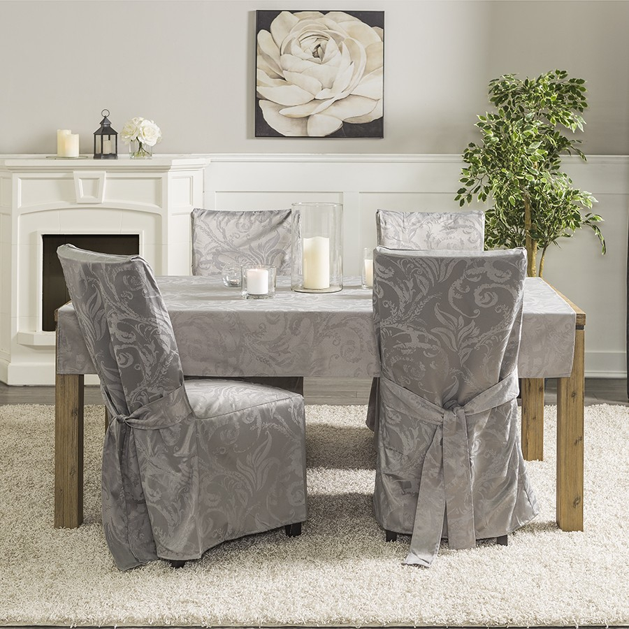 Jorunn Dining Chair Cover Grey with measurements 900 X 900