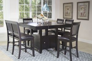 Kaylee Espresso Counter Table Dining Tables Dining Room within measurements 1500 X 1000