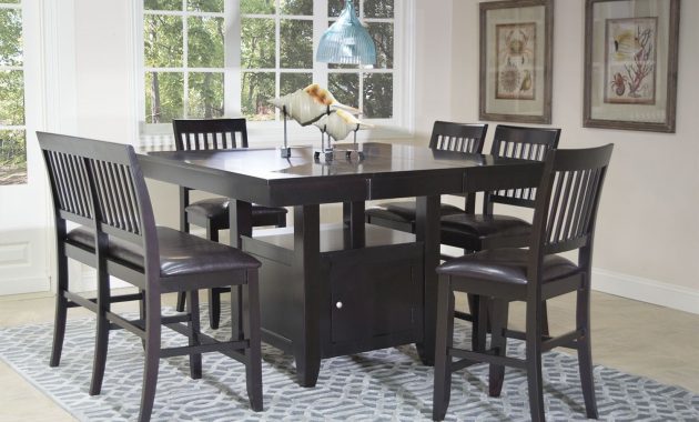 Kaylee Espresso Counter Table Dining Tables Dining Room within measurements 1500 X 1000