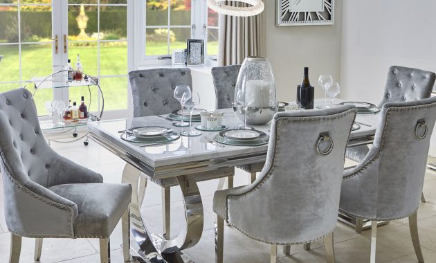 Kensington 200cm Bone White Marble Dining Table 6 Parker Chairs within sizing 2000 X 2000