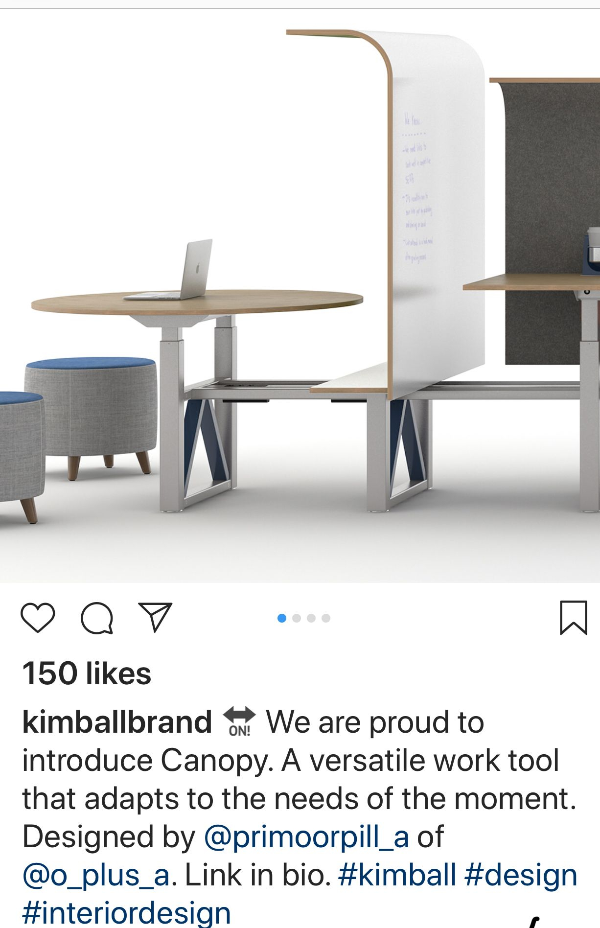Kimball Round Sit Stand Workspace Dining Table Dining with proportions 1226 X 1896