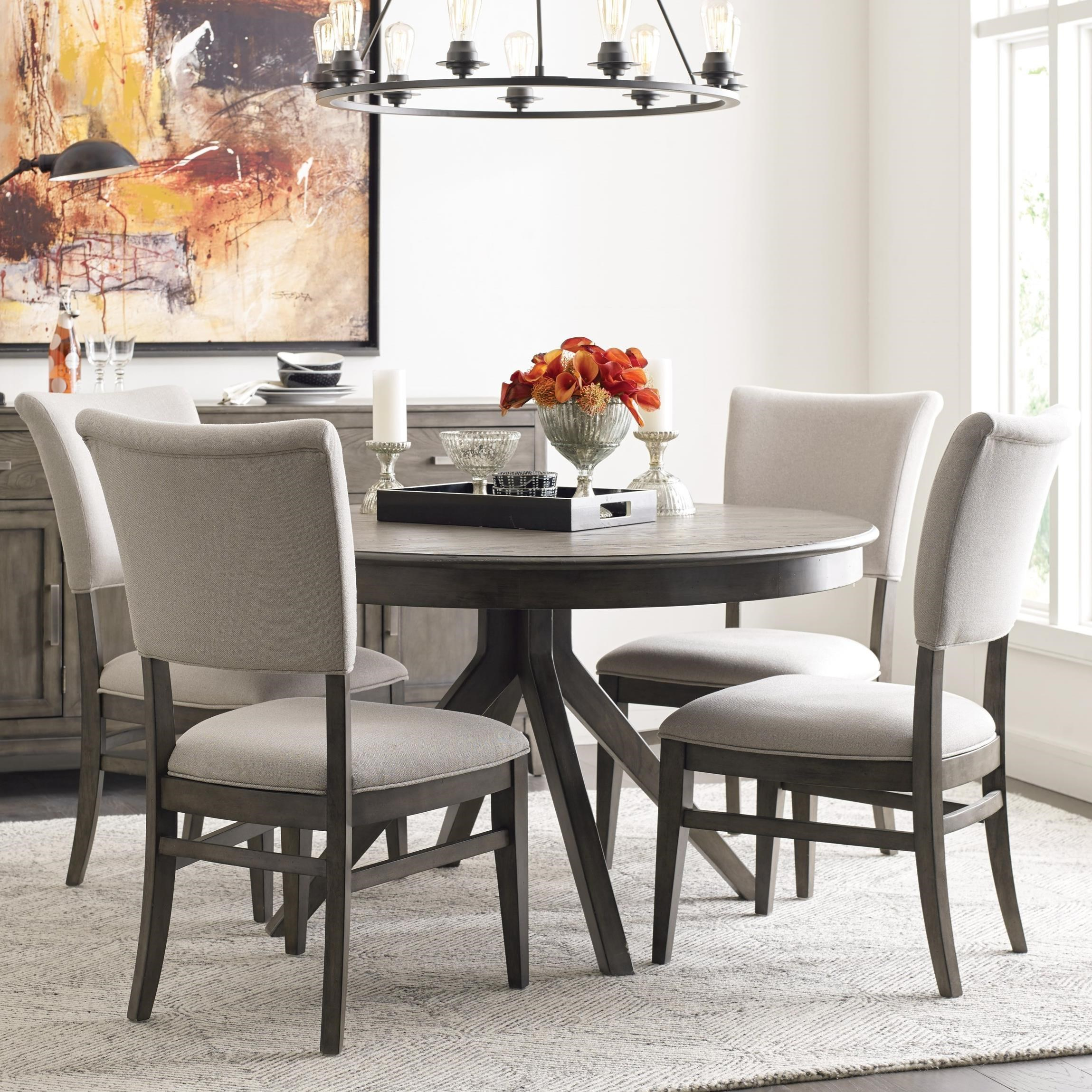 Kincaid Furniture Cascade Round Dining Table Set With 4 pertaining to measurements 2299 X 2299