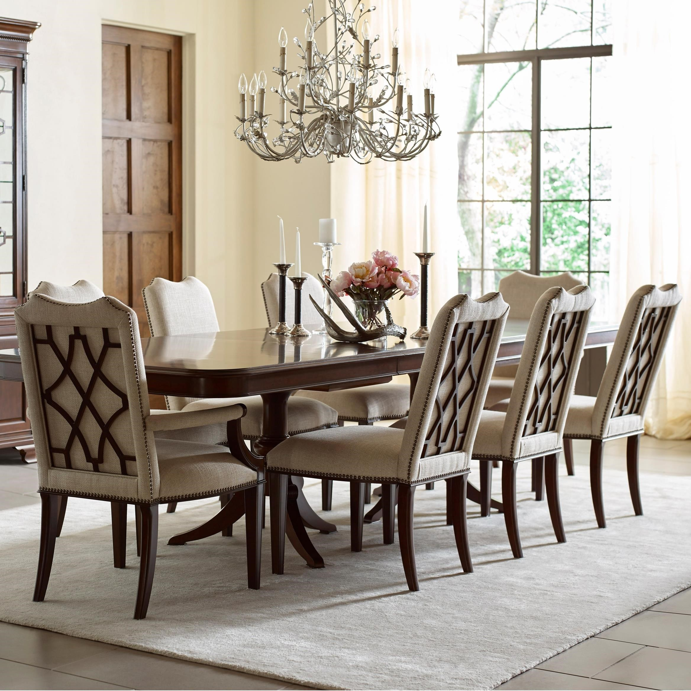 Kincaid Furniture Hadleigh Nine Piece Formal Dining Set With for size 2336 X 2336