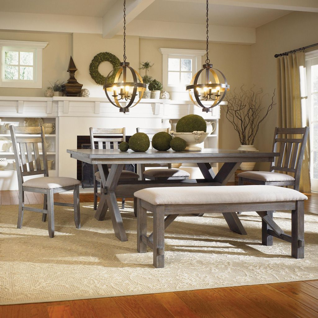 Kitchen Table Bench With Two Chandelier And Carpet Dining throughout size 1024 X 1024