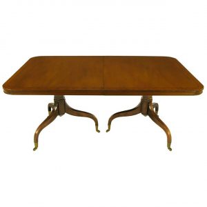 Kittinger Dining Room Table Dining Table Double Pedestal within proportions 1280 X 1280