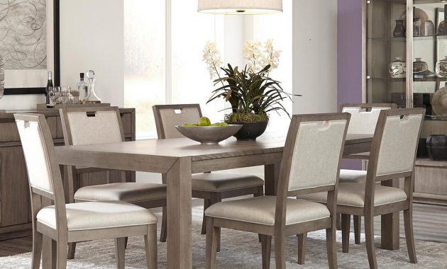 Klaussner Melbourne 7 Piece Dining Set In Soft Grey Dining throughout size 1200 X 1200