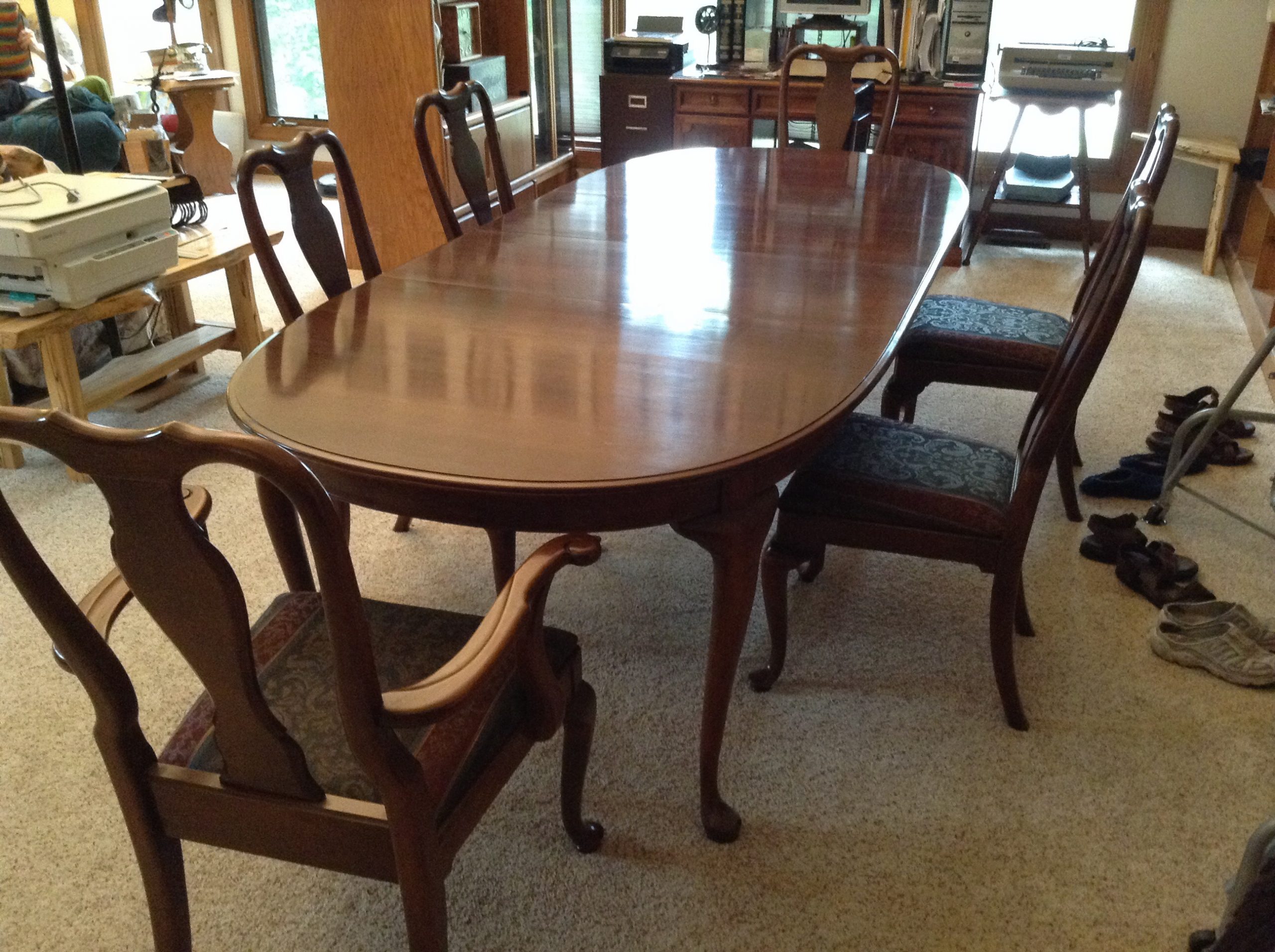 kling colonial dining room table