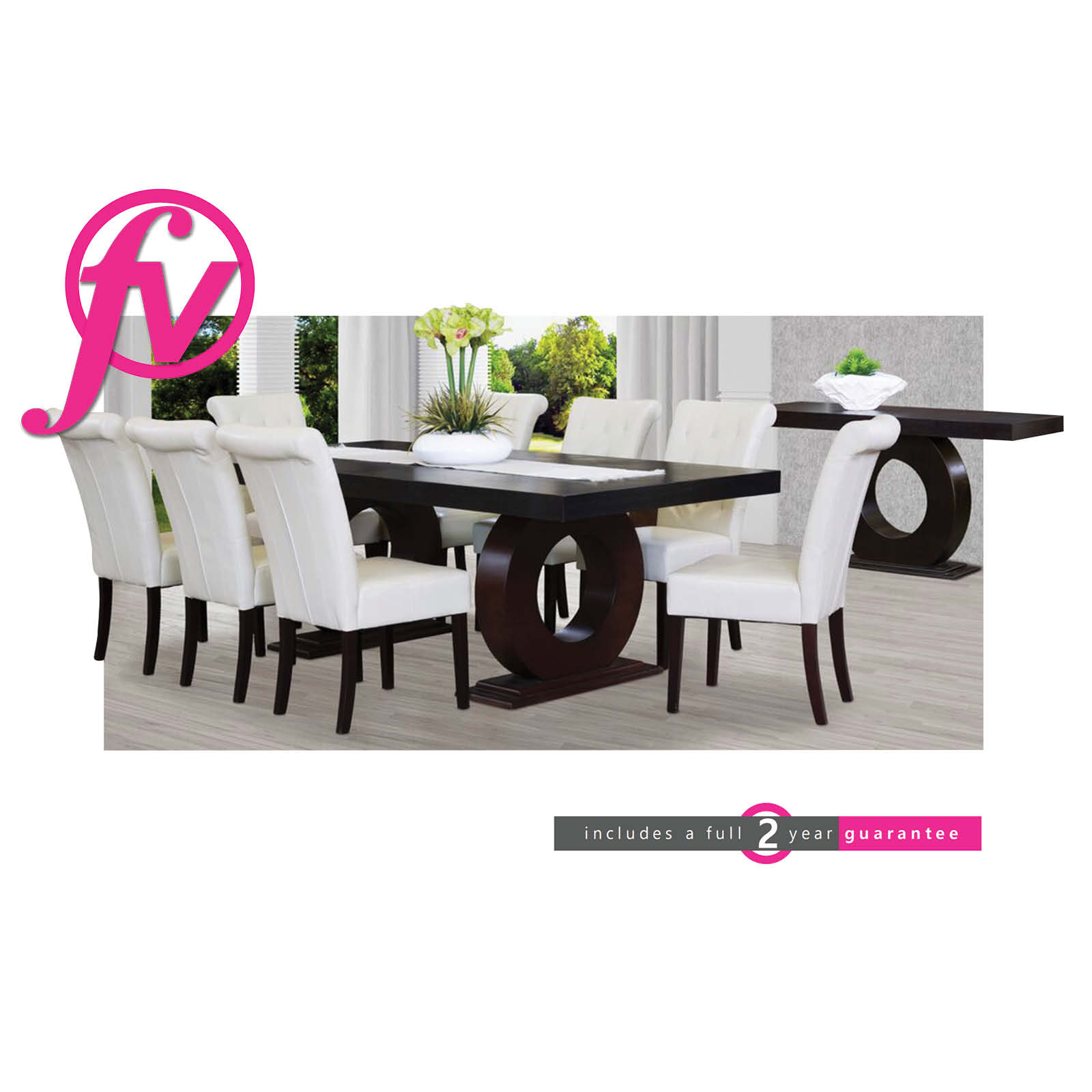 Knight White Diningroom Suite Furniturevibe Furniture Vibe with regard to measurements 1600 X 1600