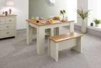 Lancaster Dining Table Benches Set 120cm Cream with dimensions 3400 X 2381