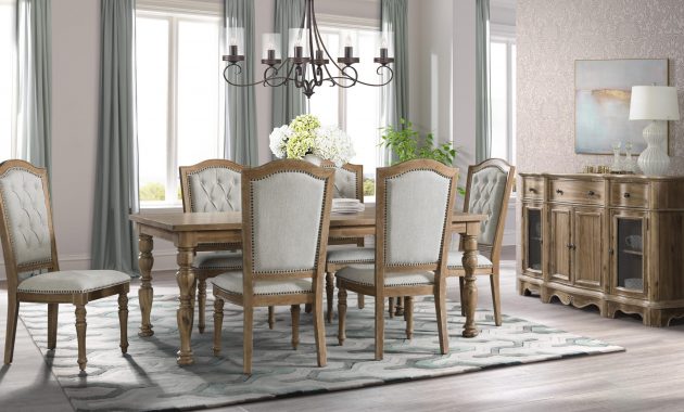 Lane Furniture Urban Charm Wheat 7pc Dining Table Set With Upholstered Chair regarding proportions 7966 X 4377