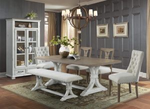 Lane Furniture Urban Swag Oak Dining 6pc Dining Table Set throughout size 6242 X 4529