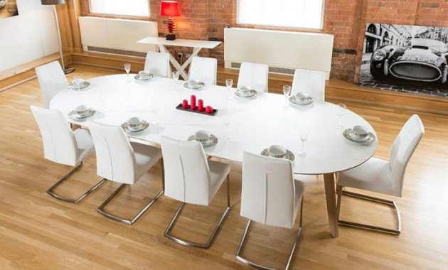 Large 3400mm Oval Boardroomdining Table Set With 10 White in dimensions 900 X 900