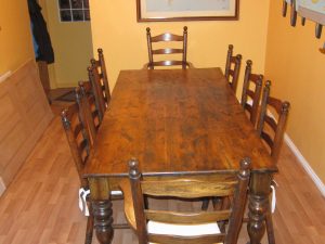 Large 7ft X 3ft 6 Dining Room Table With 8 Chairs Cushions In Bangor County Down Gumtree inside measurements 1024 X 768