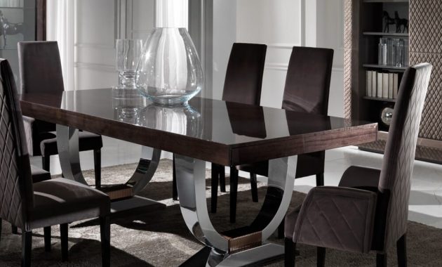 Large Modern Italian Veneered Extendable Dining Table with dimensions 1000 X 1000