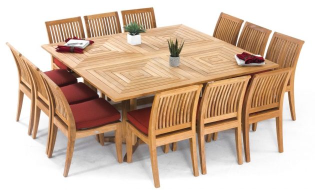 Large Teak Dining Set For 12 People In 2020 Teak Outdoor within dimensions 1200 X 1200