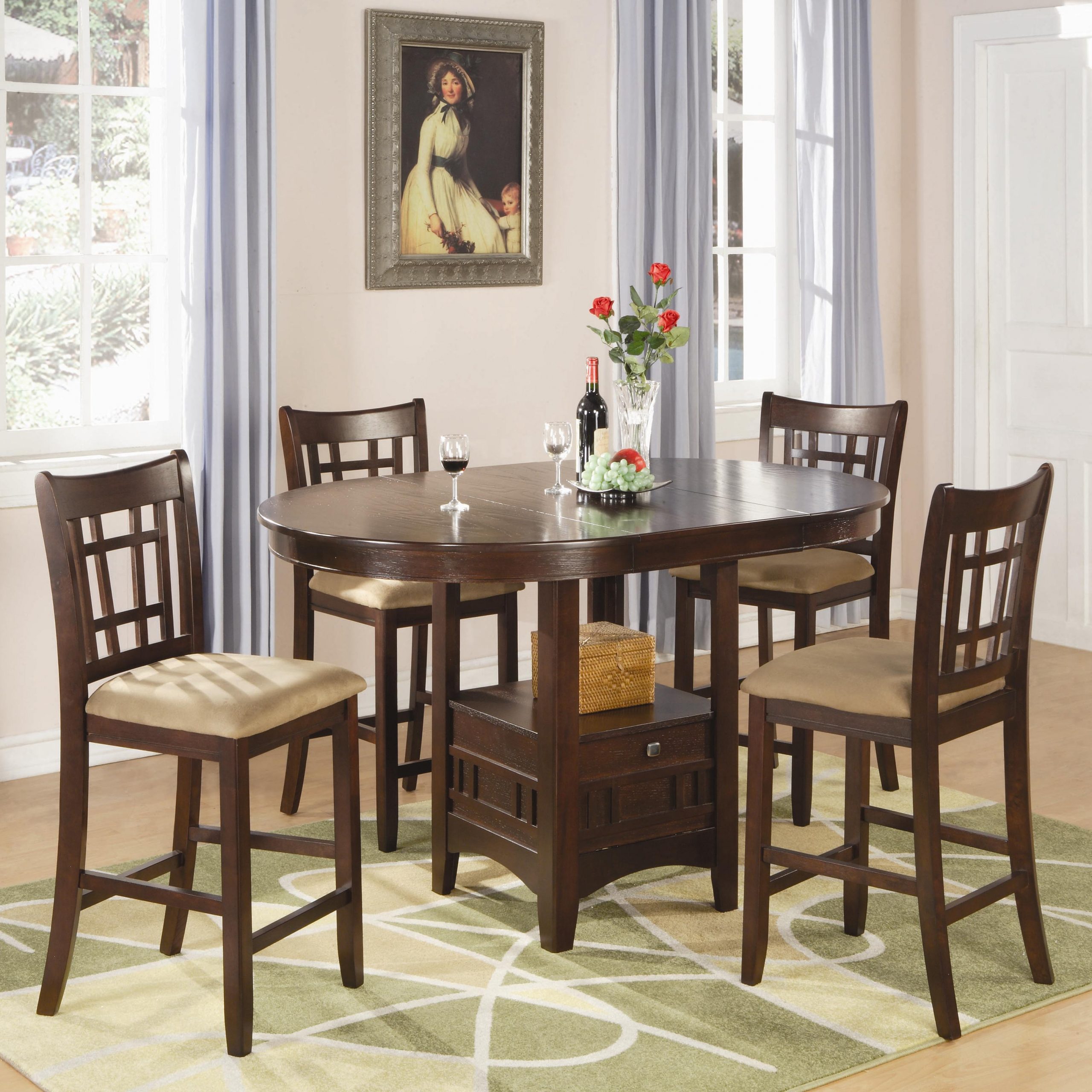 Lavon 5 Piece Counter Table And Chair Set with dimensions 3256 X 3256