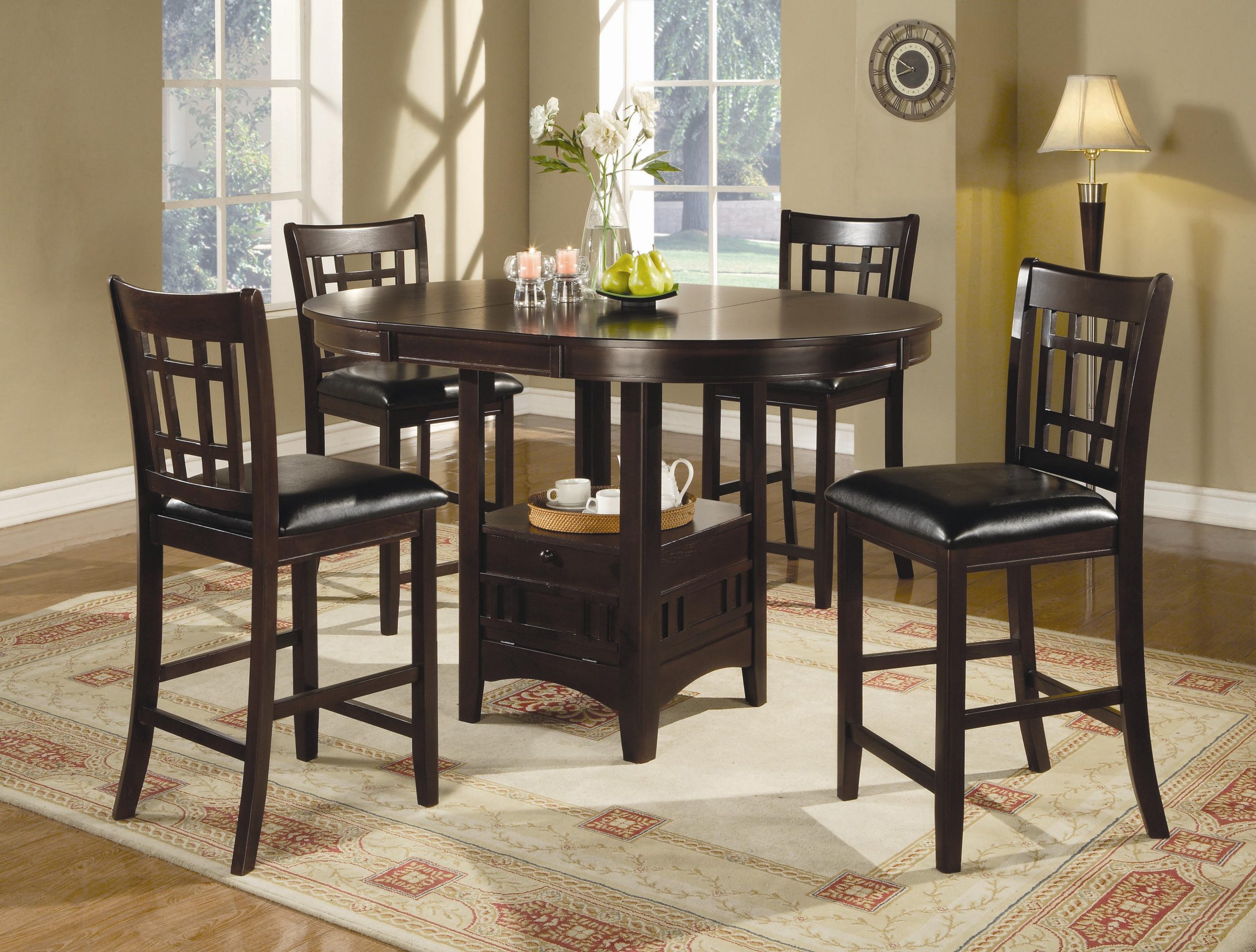 Lavon 7 Piece Counter Table And Chair Set in measurements 3681 X 2791