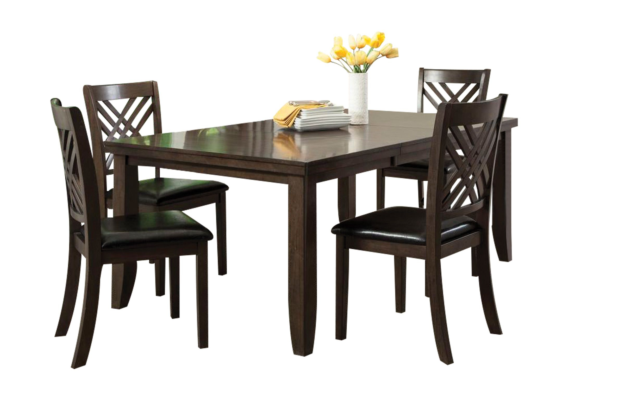 Lebaron Table 4 Side Chairs pertaining to proportions 2400 X 1600