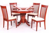 Leicester Dining Set With 4 Chairs Mahogany inside size 1200 X 800