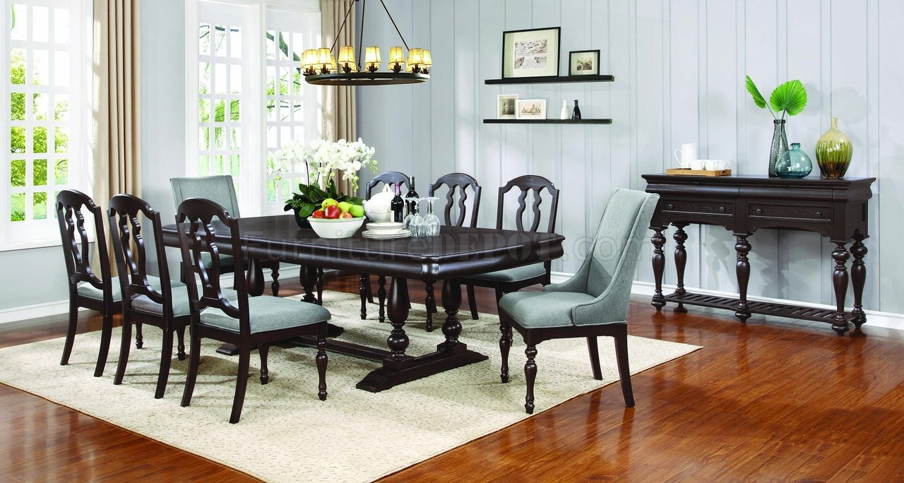 Leon Dining Table 107331 In Black Coaster Woptions inside sizing 1280 X 684