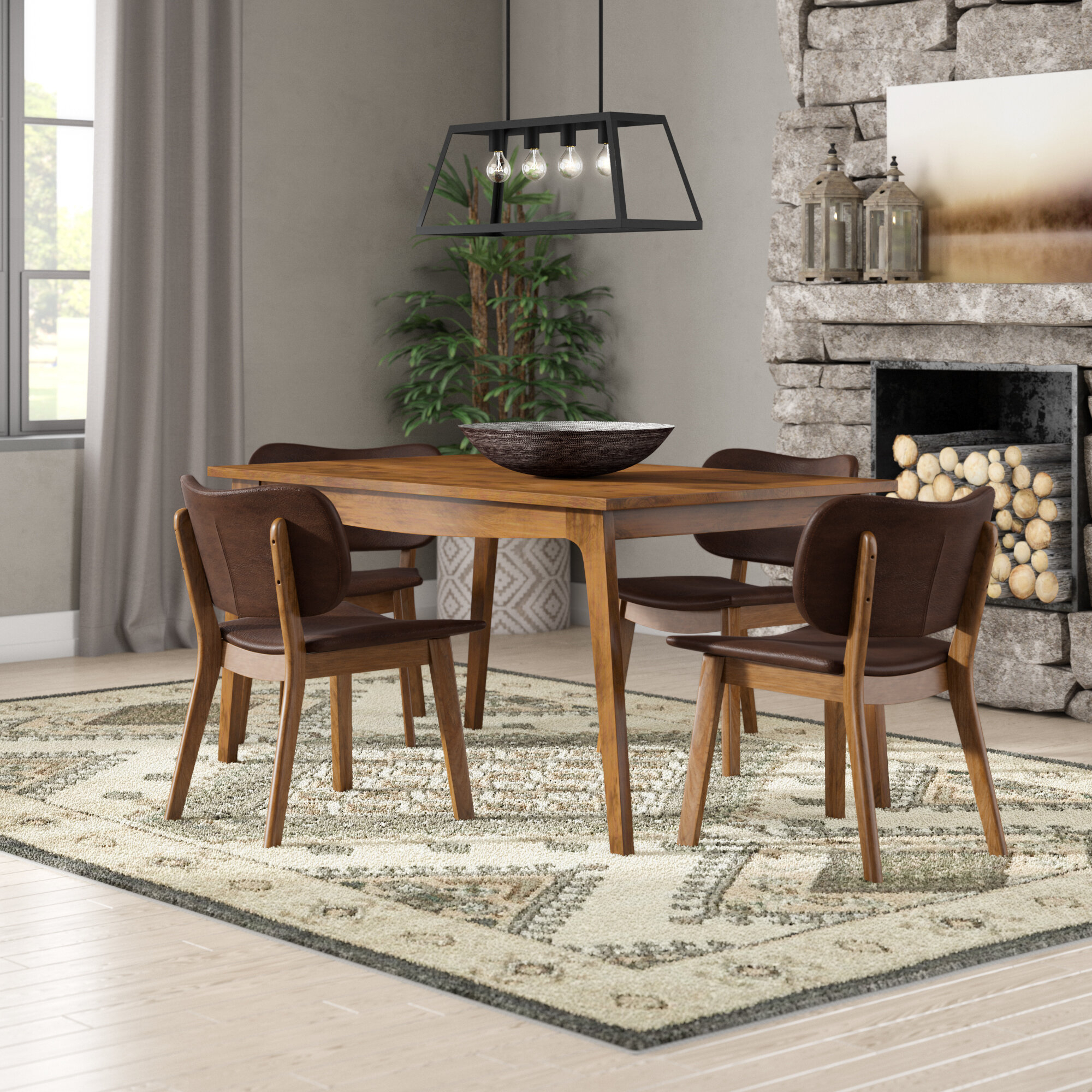 Lesko 5 Piece Dining Set inside dimensions 2000 X 2000