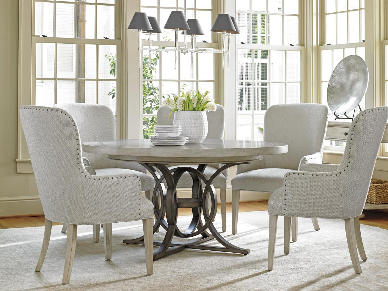 Lexington Oyster Bay Six Piece Dining Set With Calerton pertaining to size 1305 X 979