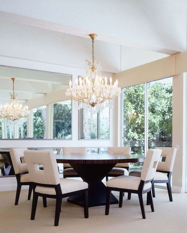 Los Angeles Round Foyer Table Dining Room Contemporary With regarding measurements 796 X 990