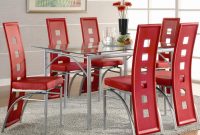 Los Feliz Dining Table And Chair Red Set intended for dimensions 4000 X 3255