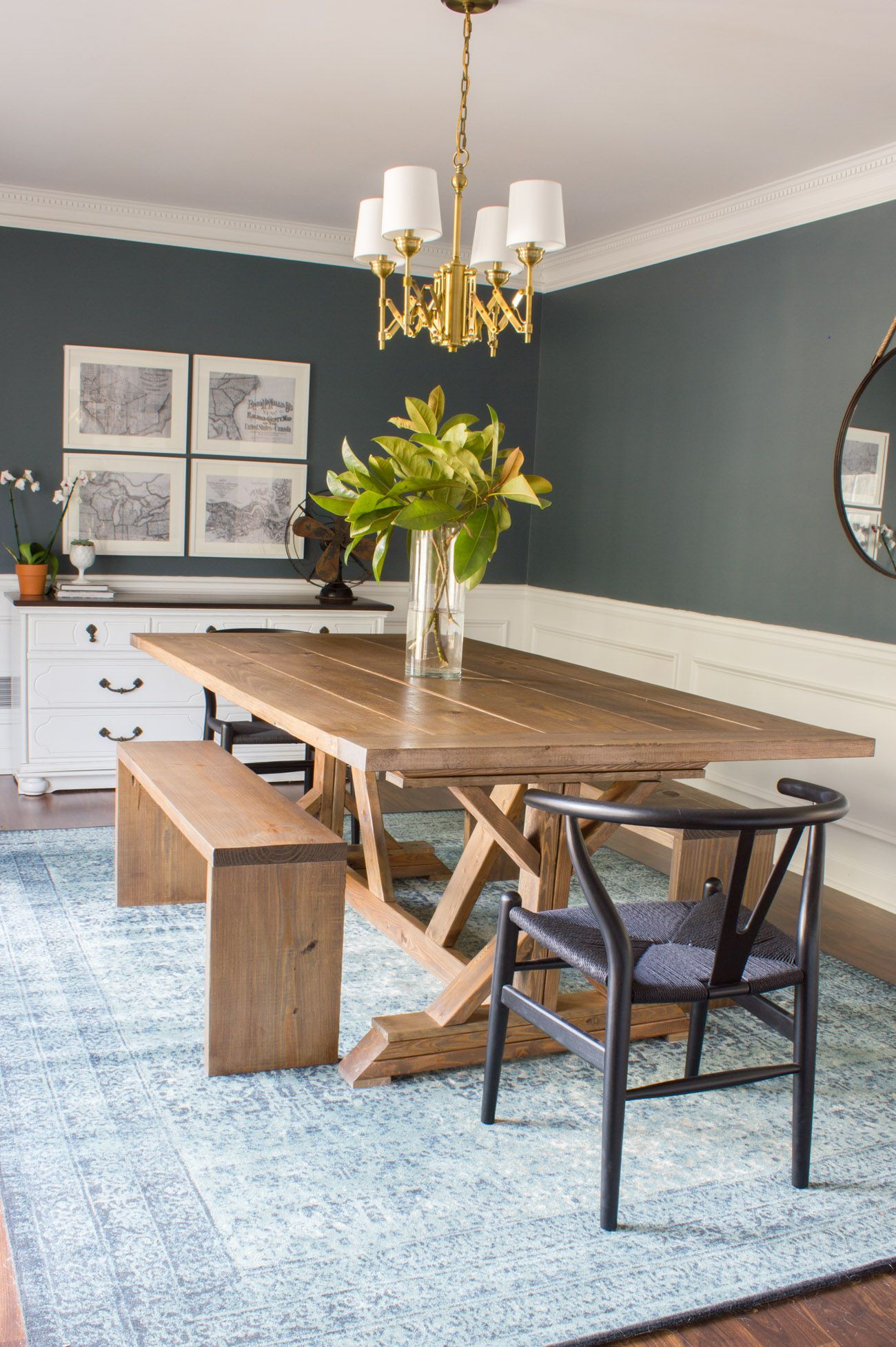 Loving This Dining Room Refresh It Includes A Diy Dining intended for measurements 1300 X 1954