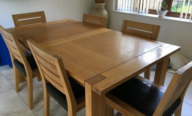 M S Oak Dining Table And 6 Chairs In Croxley Green Hertfordshire Gumtree intended for measurements 1024 X 768