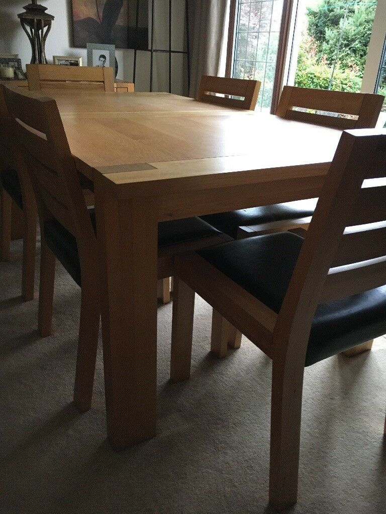 M S Sonoma Light Oak Dining Table 6 Chairs In Broxbourne Hertfordshire Gumtree inside dimensions 768 X 1024